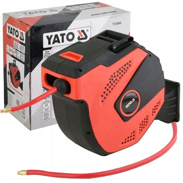 Шланг пневматичний Yato 15 м з автоматичною котушкою (YT-24246)