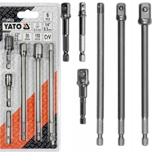 Набір адаптерів HEX Yato 1/4