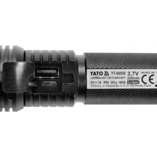 Фонарик Yato 900 лм акумуляторний IP64 (YT-08559)