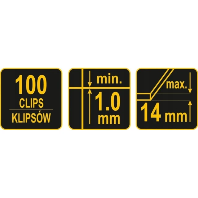Клипси для вирівнювання плитки Vorel 1,0 мм 100 шт (04716)