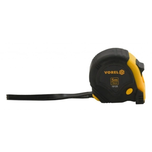 Рулетка Vorel 5 м x 19 мм Yellow/Black (10125)