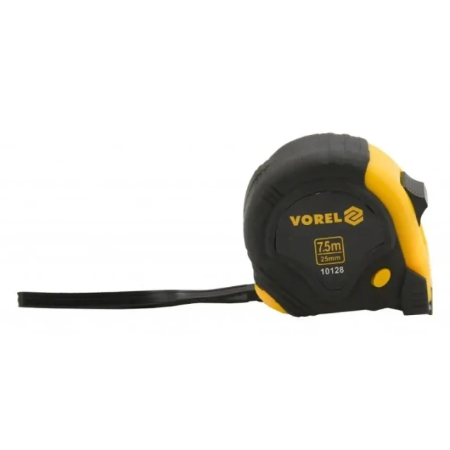 Рулетка Vorel 7,5 м х 25 мм Yellow Black (5906083101281)