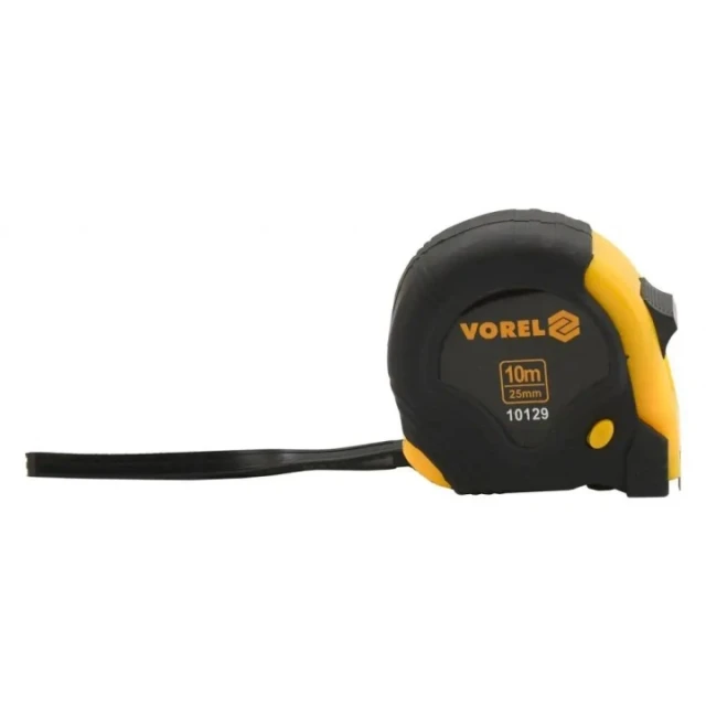 Рулетка Vorel 10 м х 25 мм Yellow Black (5906083101298)
