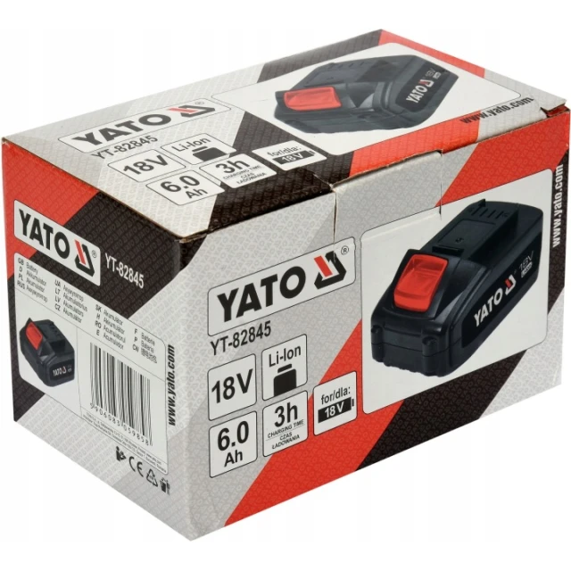 Аккумулятор Yato 18V 6,0Ah Li-Ion (YT-828464)