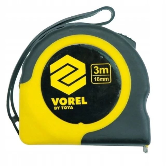 Стрічка Vorel 10 м сталева (12100)