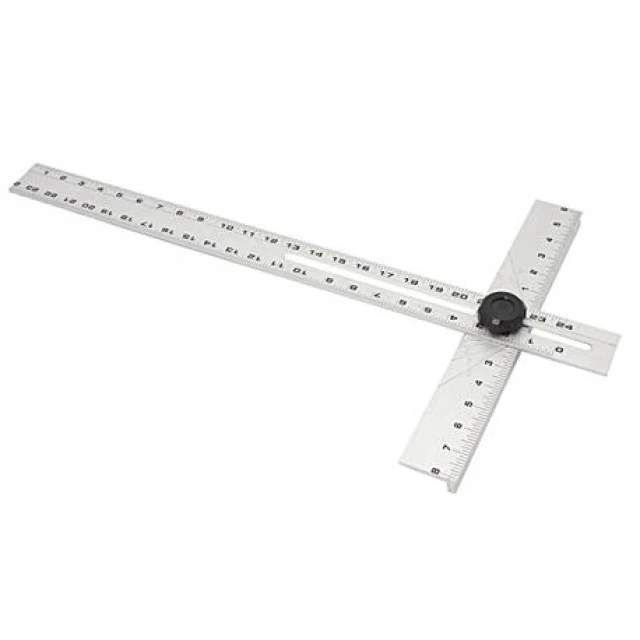 Кутник столярський Vorel 400x600 мм Black (18200)