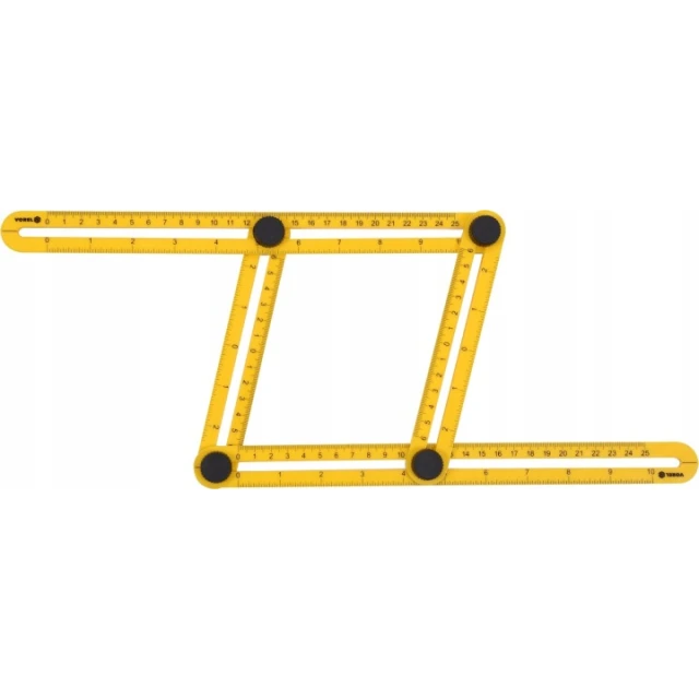 Кутник столярський Vorel 400x600 мм Black (18200)