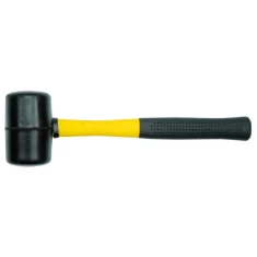 Молоток гумовий Vorel 66 мм трубка FIBERGLAS (33905)