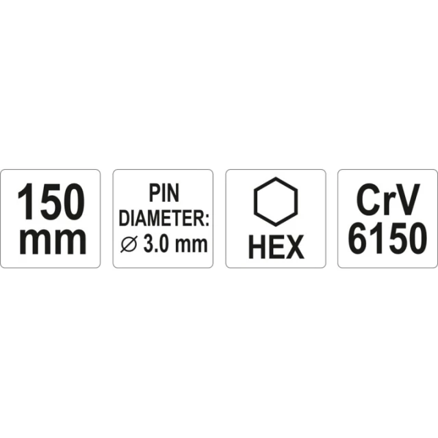 Выколотник Yato 3x150 мм (YT-47142)
