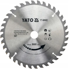 Диск пиляльний Yato 180x36z x20 з вольфрамовим напиленням (YT-60482)