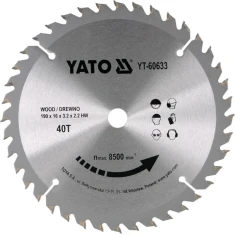 Диск пильний Yato 190x40z x16 з вольфрамом (YT-60633)