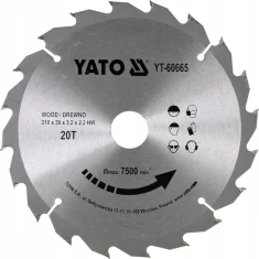 Диск пиляльний Yato 210x20z x30 мм з твердосплавними зубами (YT-60665)