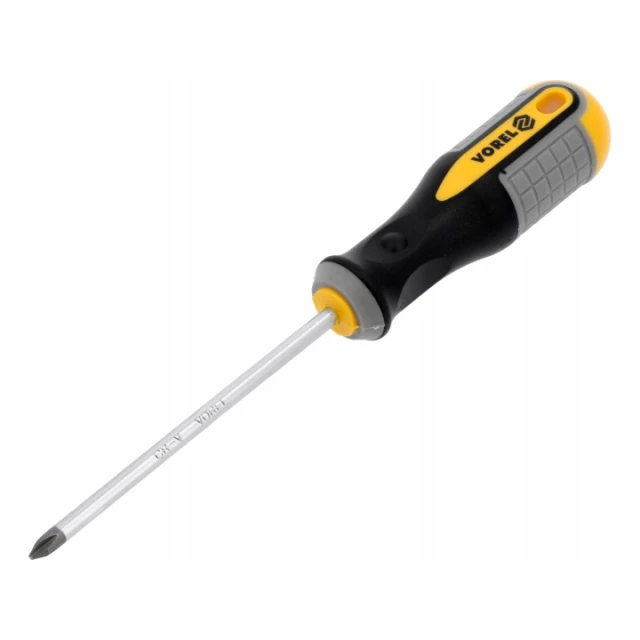 Викрутка хрестова Vorel PH1 x 100 мм (12 шт) (5906083609640)