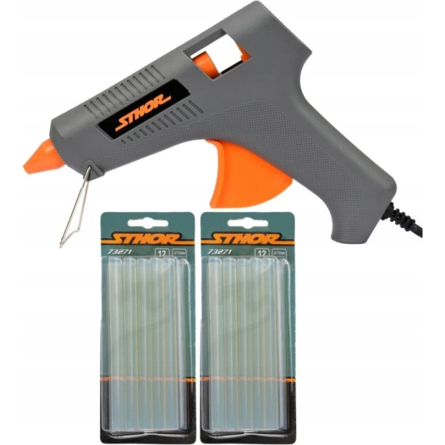 Пістолет клейовий Sthor 11 мм 80W (73057)