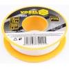 Фум-лента Vorel 19 мм x 15 м, товщина 0,2 мм, жовта (75202)
