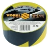 Стрічка сигнальна Vorel 33 м жовто-чорна самоклейна (75231)