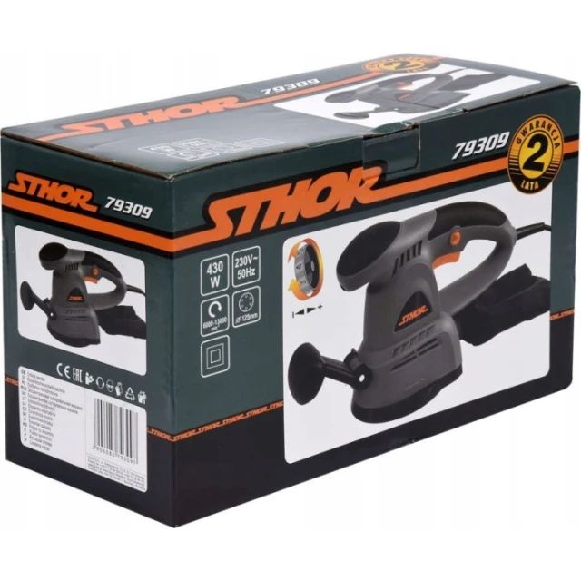 Шліфмашина ексцентрикова Sthor 125 мм 430W (79309)