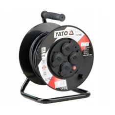 Подовжувач бубновий Yato 20 м 4-розетки 3x1,5 мм² (YT-81052)