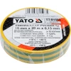 Стрічка ізоляційна Yato 15 мм x 20 м Yellow-Green (YT-81593)