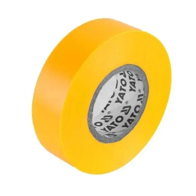 Стрічка ізоляційна Yato 15 мм x 20 м Yellow (YT-81594)