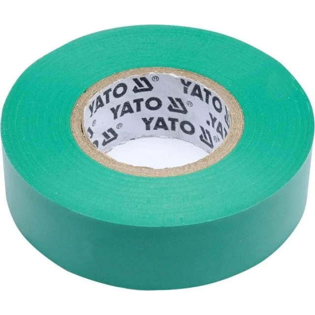 Стрічка ізоляційна Yato 19 мм x 20 м Green (YT-81652)