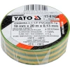 Стрічка ізоляційна Yato 19 мм x 20 м Yellow-Green (YT-81655)
