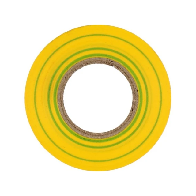 Стрічка ізоляційна Yato 19 мм x 20 м Yellow-Green (YT-81655)