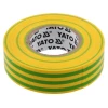 Стрічка ізоляційна Yato 19 мм x 20 м Yellow-Green (YT-81655)