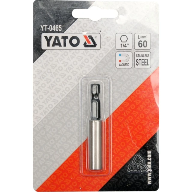 Тримач магнітний Yato L-60 мм для бітів 1/4