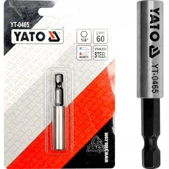 Тримач магнітний Yato L-60 мм для бітів 1/4
