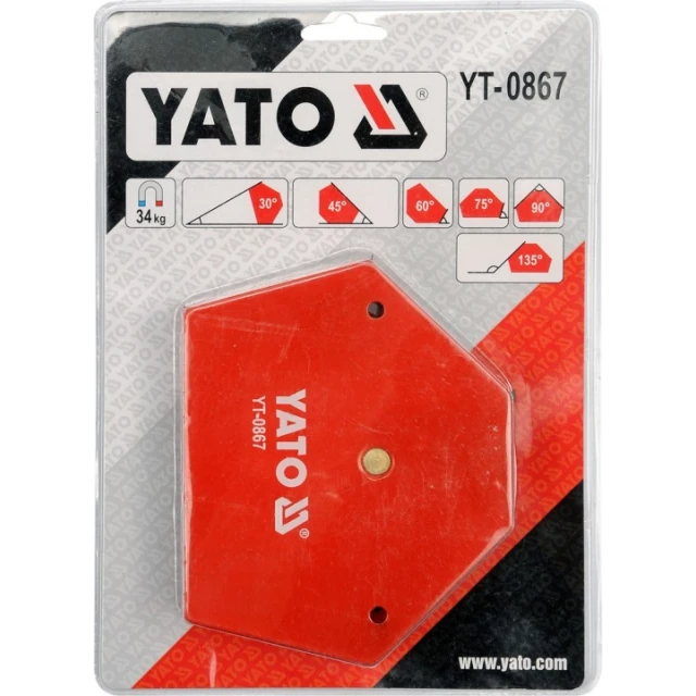 Кутник магнітний зварювальний Yato 111x136x24 (YT-0867)