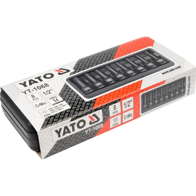 Набір головок ударних RIBE Yato 8 шт (YT-1068)