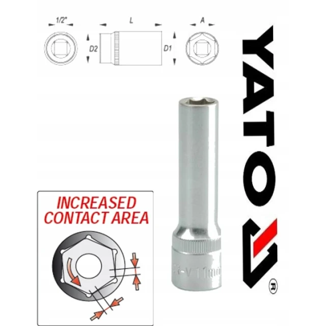 Головка Yato 1/2