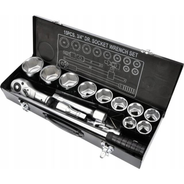 Набор головок торцевых Yato 3/4