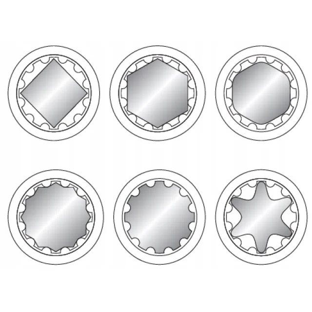 Головка SPLINE Yato 1/2