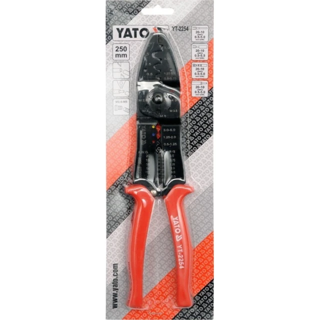 Кліщі для коннекторів Yato 250 мм (YT-2254)