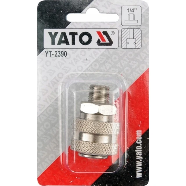 Муфта быстроразъемная универсальная Yato 1/4