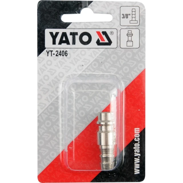 Ніпель для шланга Yato 9 мм оцинкований (YT-2406)
