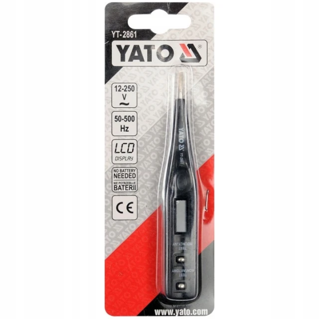 Пробник напряжения Yato 12-250 В LCD (YT-2861)