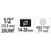 Держатель коронок Ø макс Yato 30 мм HEX 11 мм (YT-3370)