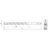 Свердло бетону Yato 10x210 SDS+ S4 (YT-4171)
