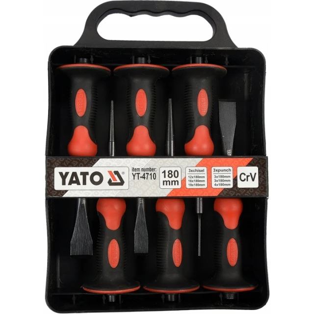 Набір пробійників, січок і зубил Yato 6 шт (YT-4710)