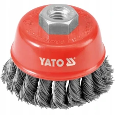 Щітка чолова фі Yato 60 дріт сплетений M14 (YT-4767)