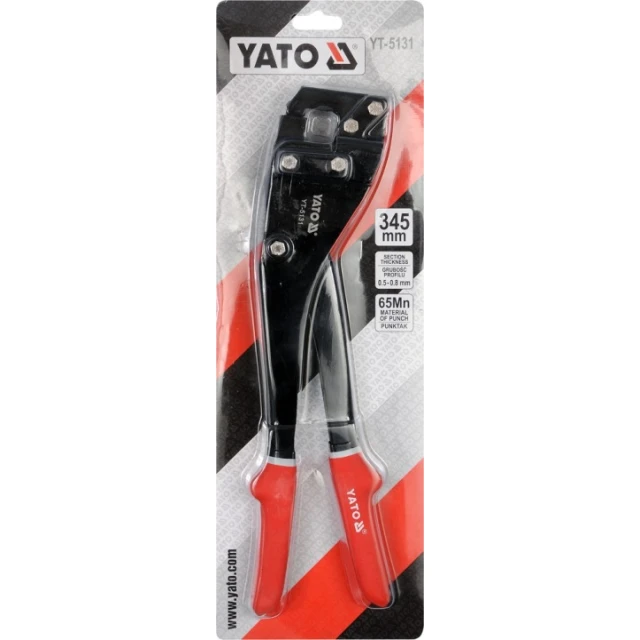 Клещи для соединения профилей Yato 345 мм 0,5-0,8 (YT-5131)