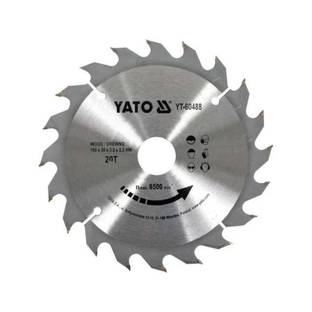 Диск пильный Yato 140x30z x16 с видиями (YT-6053)