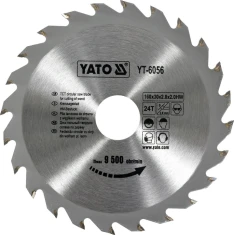 Диск пиляльний Yato 160x30 мм 24 зуби (YT-6056)