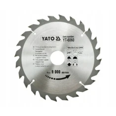 Диск пиляльний Yato 184x24z x30 з вольфрамовим напиленням (YT-6060)