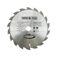 Диск пиляльний Yato 185х20 18 зубів з напайками (YT-6063)