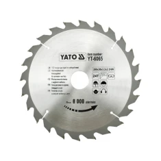 Диск пиляльний Yato 200x24z x30 мм з твердосплавними зубами (YT-6065)