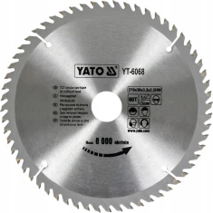 Диск пильний Yato 210x60z x30 з видіями (YT-6068)
